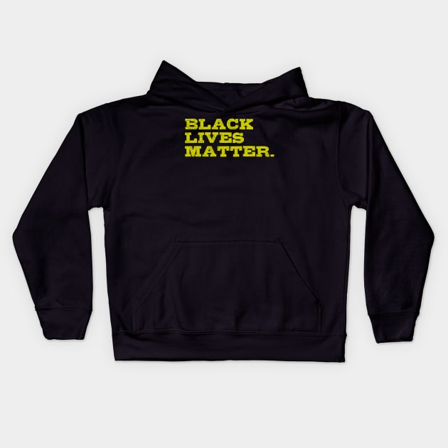 Black Lives Matter Kids Hoodie by threefngrs